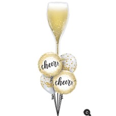 Cheers Golds Balloon Bouquet